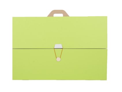 Projektová tabule 120 x 90 cm, zeleno-bílá, s uzavíráním a uchem