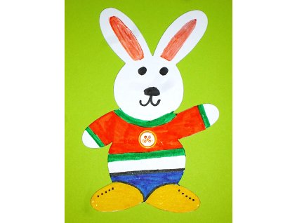 Zajíc (16 cm) - dřevěný výřez