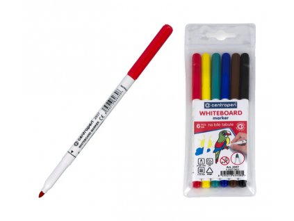 Popisovač CENTROPEN - Whiteboard marker 2507/6 set