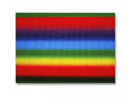 Papír vlnitý 50 x 70cm duhový