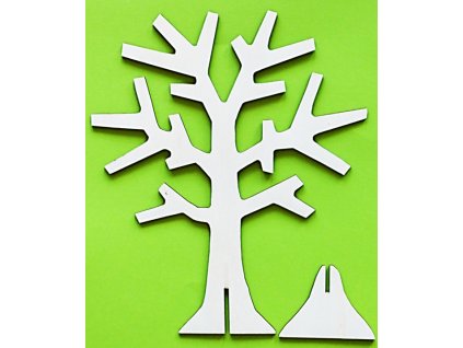 Strom s větvemi (24 cm) - dřevěný výřez