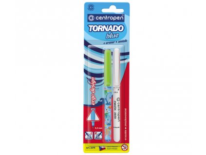 Popisovač CENTROPEN Tornádo + zmizík 2675/2 BLUE