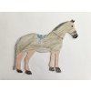 Kůň (25 cm)  - 10 ks - kartonový výřez
