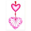 Srdíčko prošívací (19 cm) - 2 části 10x kartonový výřez