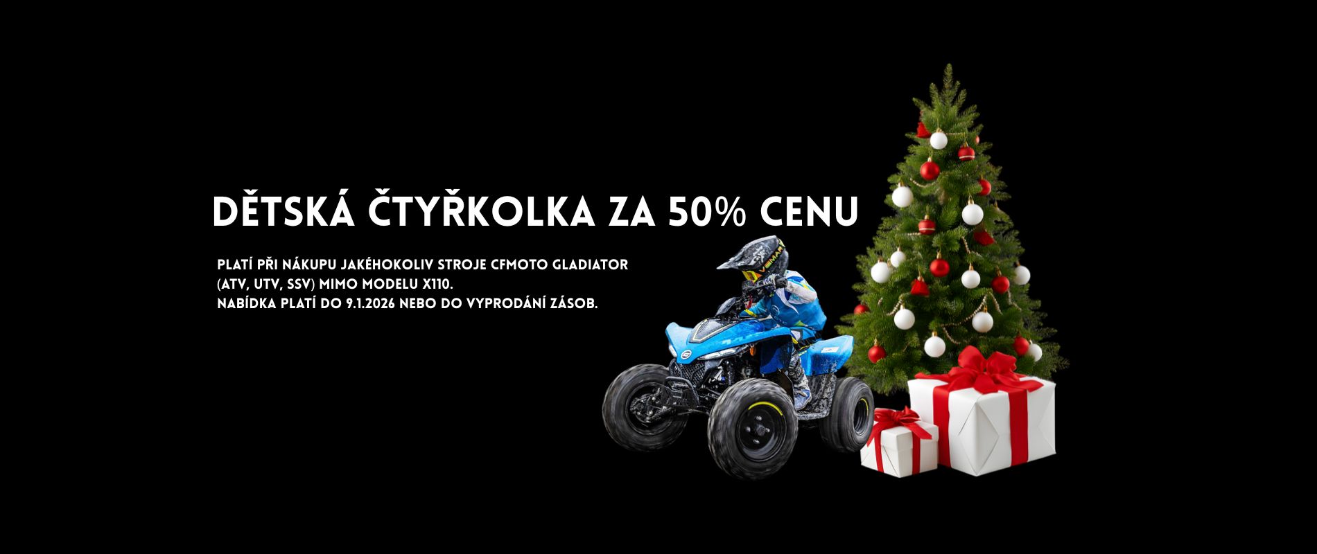 Dětská čtyřkolka Gladiator X110 za polovinu ceny