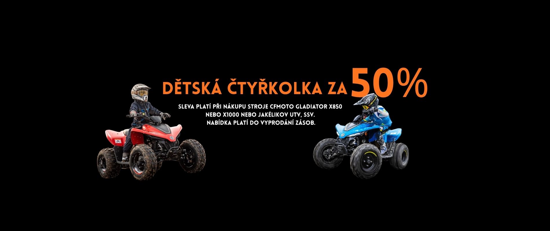 Dětská čtyřkolka Gladiator X110 za polovinu ceny