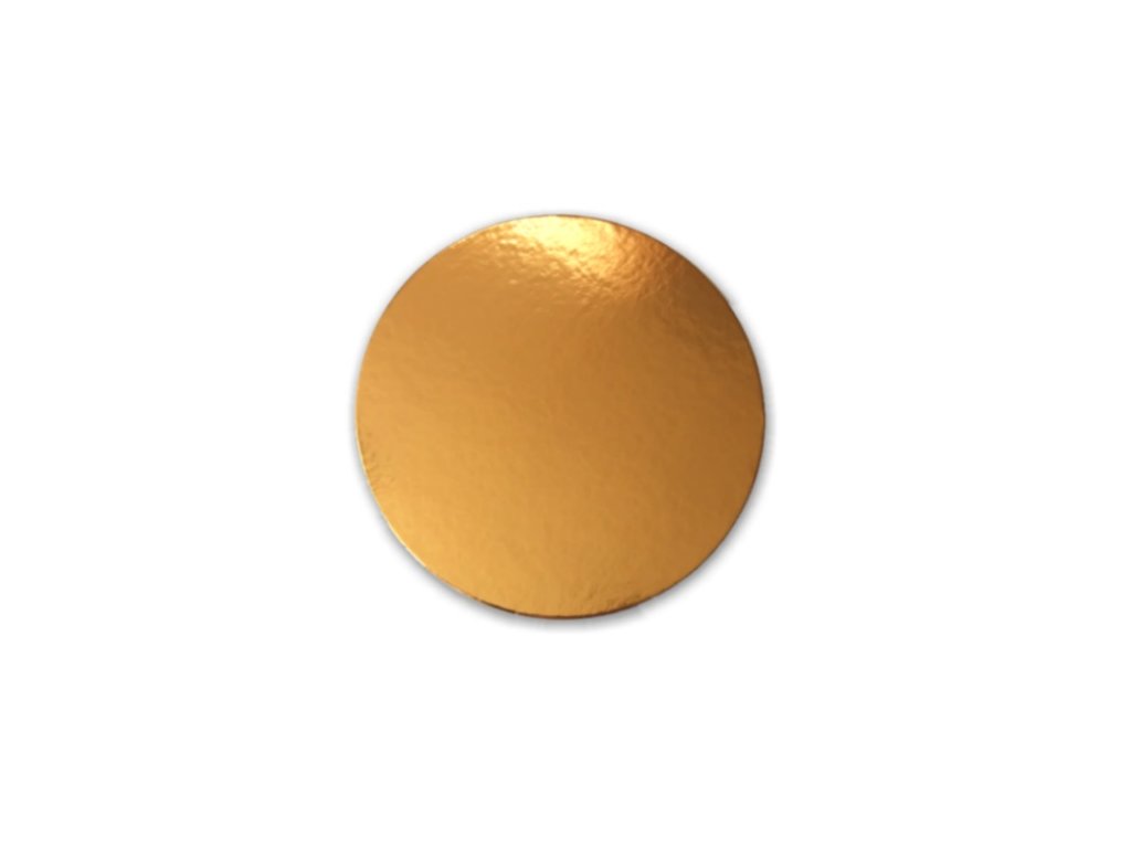 Zlatá podložka SILNĚJŠÍ - hladký okraj - 24 cm - balení 2 ks