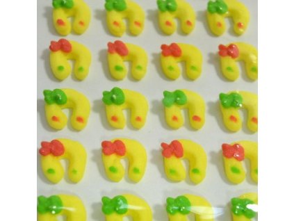 Cukrové ozdoby Timidekor - podkovy žluté