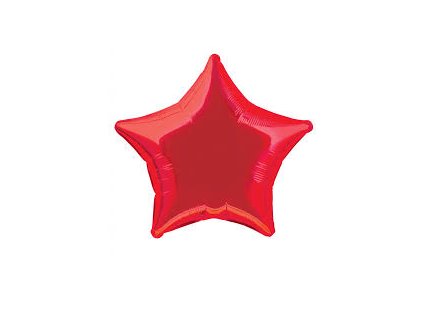 Balónek fóliový velký - hvězda červená