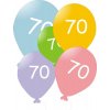 Narozeninové balónky 5 ks mix barev - číslo 70