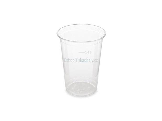 Kelímek PET rovný transparentní, 400 ml