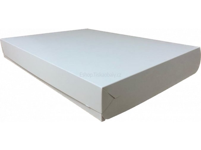 Krabice na chlebíčky, hnědo/bílá, MAXI, 490x385x65 mm