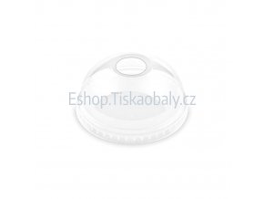 Víčko vypouklé (DOME) s otvorem 95mm, na PET kelímek 300, 400, 500 ml