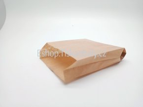 Sáček papírový hnědý na hranolky, 10+3x12,5 cm  Do vyprodání zásob