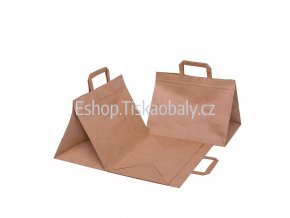 T10010 paper flat handles brown 320x220x245