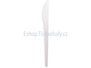 Nůž ECO bílý - 100% kompostovatelný, 172 mm