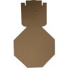 Krabička na hamburger hnědá, 131x131x110 mm