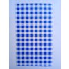 Balicí papír nepromastitelný, kompostovatelný, potisk modré káro, 42x25 cm, 40g