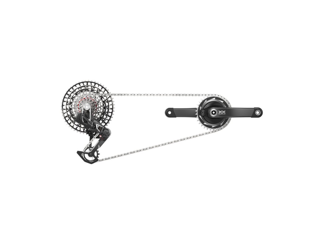Sada SRAM XX SL T-Type Eagle Transmission Powermeter AXS, délka klik 175mm - 00.7918.166.003