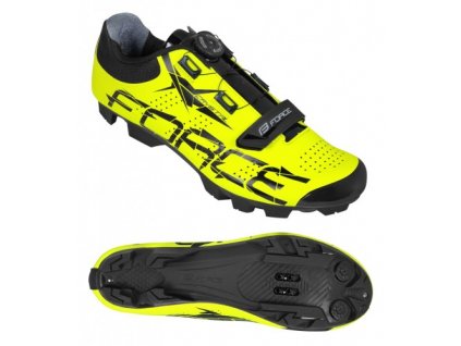 Cyklistická obuv Force MTB CRYSTAL, fluo