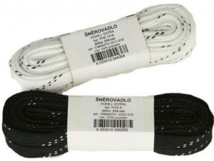 Tkaničky do bot a bruslí černé