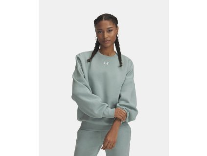 Screenshot 2025 03 03 at 14 09 05 Polerón Ua Rival Fleece Oversized Crew Verde Para Mujer Under Armour Chile Under Armour