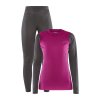 w set craft core warm baselayer ruzova s vinovou 2