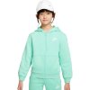 nike sportswear club fleece kids full zip jacket emerald rise white fd3004 349 1 1528771