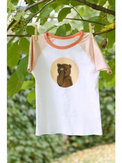 DĚTSKÉ, HOLČIČÍ TRIKO RECYKLUS "MEDVÍDĚ"