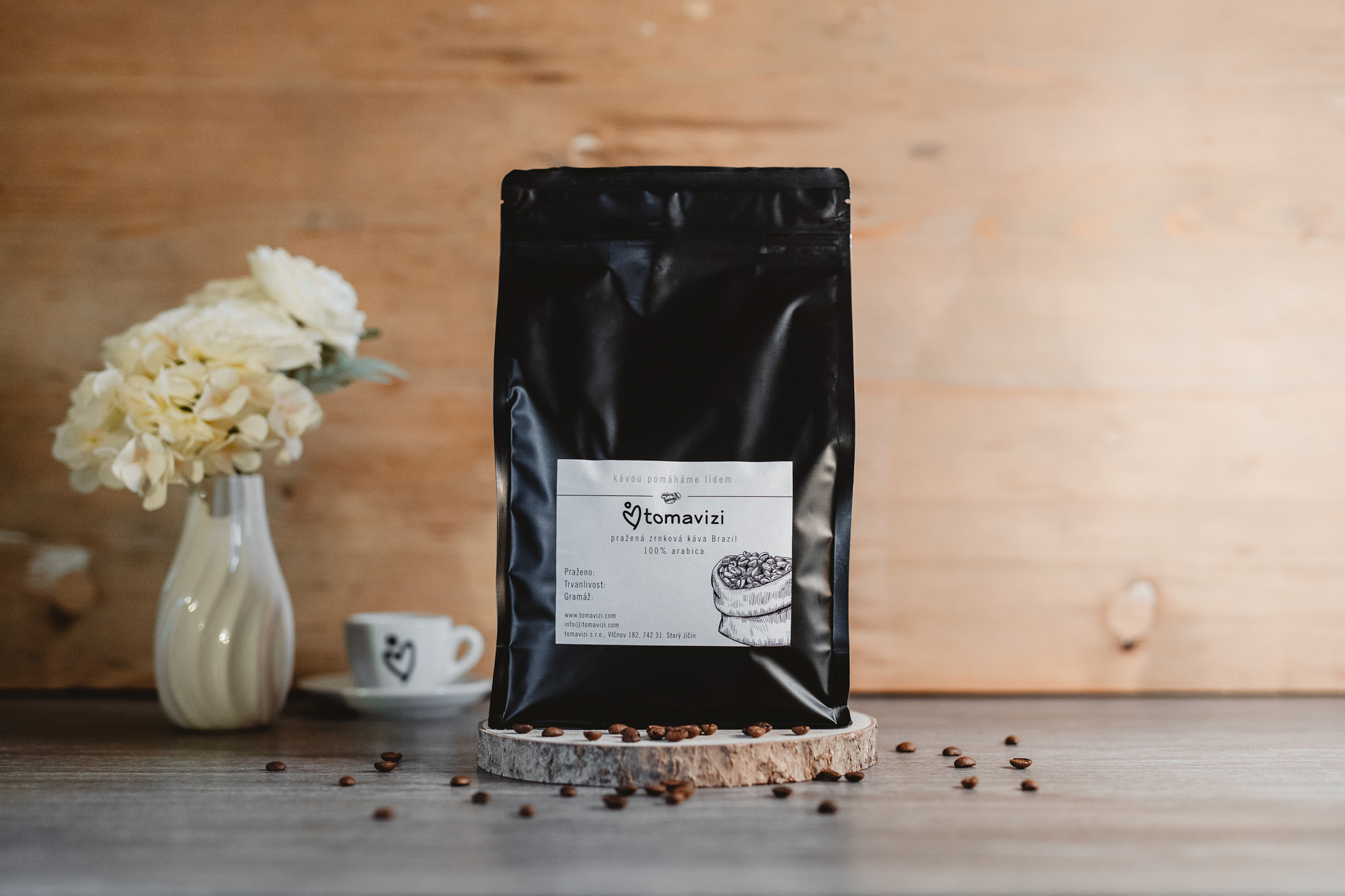 Zrnková výběrová pražená káva Brazil 1 kg