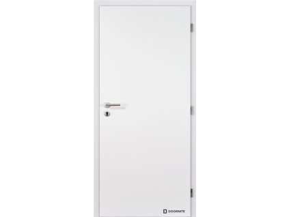 Dveře falcové lakované, bílá BASIC, plné, cylindrický zámek (Výplň voština, Šířka 90, Orientace pravá)