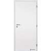 Dveře falcové lakované, bílá BASIC, plné, cylindrický zámek (Výplň voština, Šířka 90, Orientace pravá)