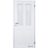 Dveře falcové lakované, bílá Doornite 1, Achilles hladké, sklo screen, dozický zámek (Výplň voština, Šířka 90, Orientace pravá)