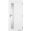 Dveře falcové lakované bílá Doornite 1, Quatro Vertika, sklo satinované, dozický zámek (Výplň voština, Šířka 80, Orientace pravá)