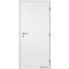 Dveře falcové lakované, bílá BASIC, plné, dozický zámek (Výplň děrovaná dřevoříska, Šířka 80, Orientace pravá)
