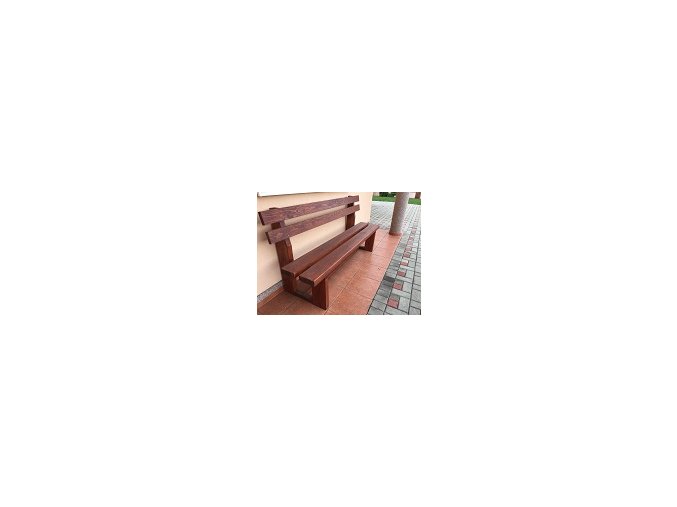 16 c. Wooden bench 2+2, massive, various coating options