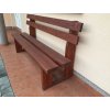 16 c. Wooden bench 2+2, massive, various coating options