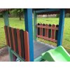 07 gb. Children's house with a slide and steps