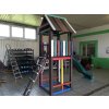 07 gb. Children's house with a slide and steps