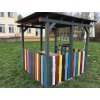 09 da. Pavillon mit Flachdach, farbig