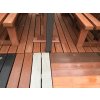 11 e. The floor under the furniture is made of non-slip boards