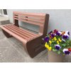 02 a. Massive single coloured L-bench seat with backrest