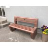 02 a. Massive single coloured L-bench seat with backrest