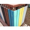 01 da. Chamfered board profile D-100x25-850 mm