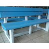 02 ca. All-plastic bench 3+2