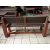 02 b. All-plastic bench 3+2 with armrest, 200 cm