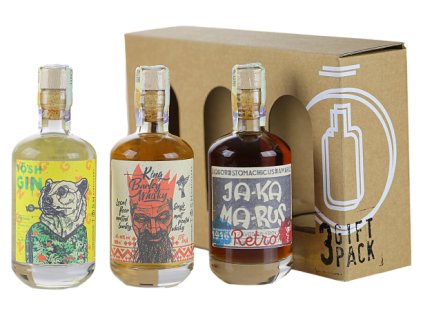 Dárkové balení - King Barley Whisky, TŌSH gin a Jakamarus | 3 x 100ml