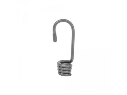 Ocelový háček BUNGEE CORD HOOK šedý, sada 10 kusů