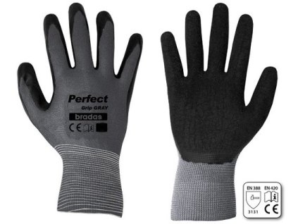 Pracovní ochranné rukavice PERFECT GRIP GRAY