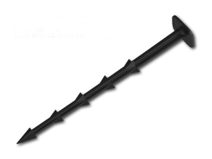 50ks uchycovací ozubený plastový kolík 20 cm